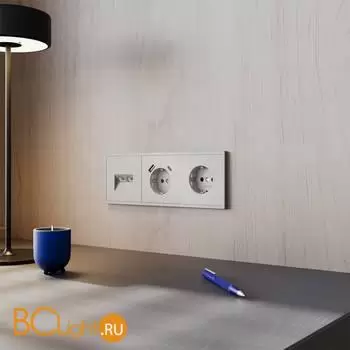 Розетка компьютерная встраиваемая VOLTUM S70 двойная RJ45+RJ45 кат.6, (кашемир) VLS060203 - Фото 5