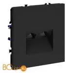 Розетка компьютерная встраиваемая VOLTUM S70 двойная RJ45+RJ45 кат.6, (графит) VLS060207 - Фото 1