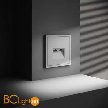 Розетка компьютерная встраиваемая VOLTUM S70 двойная RJ45+RJ45 кат.6, (белый матовый) VLS060202 - Фото 4