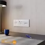 Розетка компьютерная встраиваемая VOLTUM S70 двойная RJ45+RJ45 кат.6, (белый глянцевый) VLS060201 - Фото 5