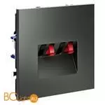 Розетка акустическая встраиваемая VOLTUM S70 4-местная, (титан) VLS060306 - Фото 1