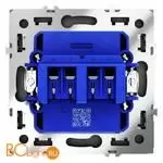 Розетка акустическая встраиваемая VOLTUM S70 4-местная, (титан) VLS060306 - Фото 2