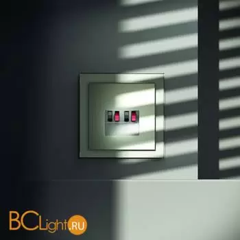 Розетка акустическая встраиваемая VOLTUM S70 4-местная, (сталь) VLS060305 - Фото 3