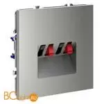 Розетка акустическая встраиваемая VOLTUM S70 4-местная, (сталь) VLS060305 - Фото 1