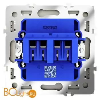 Розетка акустическая встраиваемая VOLTUM S70 4-местная, (шелк) VLS060304 - Фото 2