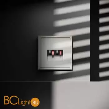 Розетка акустическая встраиваемая VOLTUM S70 4-местная, (шелк) VLS060304 - Фото 3