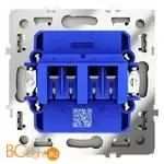 Розетка акустическая встраиваемая VOLTUM S70 4-местная, (шелк) VLS060304 - Фото 2