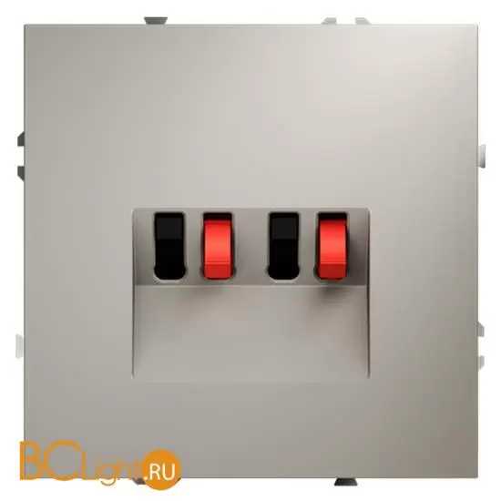 Розетка акустическая встраиваемая VOLTUM S70 4-местная, (кашемир) VLS060303