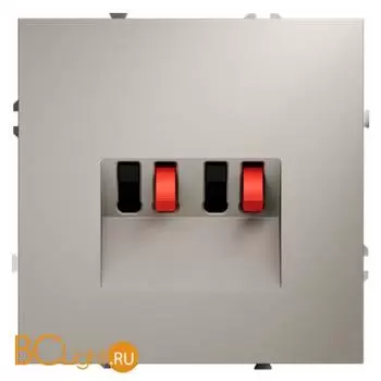 Розетка акустическая встраиваемая VOLTUM S70 4-местная, (кашемир) VLS060303