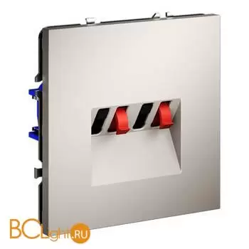 Розетка акустическая встраиваемая VOLTUM S70 4-местная, (кашемир) VLS060303 - Фото 1