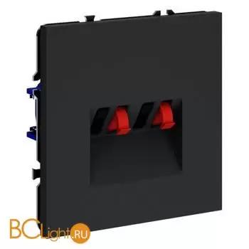 Розетка акустическая встраиваемая VOLTUM S70 4-местная, (графит) VLS060307 - Фото 1