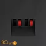 Розетка акустическая встраиваемая VOLTUM S70 4-местная, (графит) VLS060307 - Фото 0