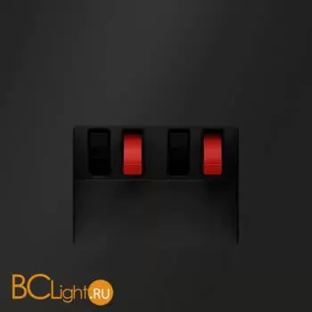 Розетка акустическая встраиваемая VOLTUM S70 4-местная, (черный матовый) VLS060308 - Фото 0