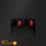 Розетка акустическая встраиваемая VOLTUM S70 4-местная, (черный матовый) VLS060308 - Фото 0