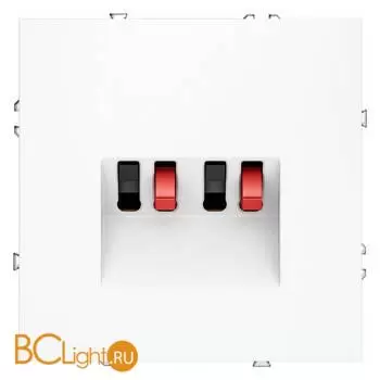 Розетка акустическая встраиваемая VOLTUM S70 4-местная, (белый матовый) VLS060302