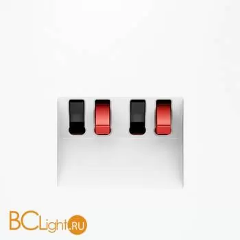 Розетка акустическая встраиваемая VOLTUM S70 4-местная, (белый матовый) VLS060302 - Фото 1