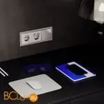 Розетка встраиваемая VOLTUM S70 с заземлением и защитными шторками, 16А, с USB, A+A, (шелк) VLS040404 - Фото 5