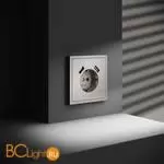 Розетка встраиваемая VOLTUM S70 с заземлением и защитными шторками, 16А, с USB, A+A, (кашемир) VLS040403 - Фото 4