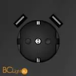 Розетка встраиваемая VOLTUM S70 с заземлением и защитными шторками, 16А, с USB, A+A, (графит) VLS040407 - Фото 0