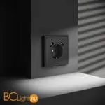 Розетка встраиваемая VOLTUM S70 с заземлением и защитными шторками, 16А, с USB, A+A, (графит) VLS040407 - Фото 4