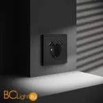 Розетка встраиваемая VOLTUM S70 с заземлением и защитными шторками, 16А, с USB, A+A, (черный матовый) VLS040408 - Фото 4