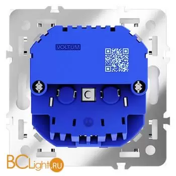 Розетка встраиваемая VOLTUM S70 с заземлением и защитными шторками, 16А, с USB, A+A, (белый матовый) VLS040402 - Фото 3