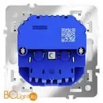 Розетка встраиваемая VOLTUM S70 с заземлением и защитными шторками, 16А, с USB, A+A, (белый матовый) VLS040402 - Фото 3