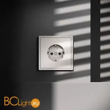 Розетка встраиваемая VOLTUM S70 с заземлением и защитными шторками, 16А, (кашемир) VLS040203 - Фото 0