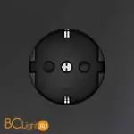 Розетка встраиваемая VOLTUM S70 с заземлением и защитными шторками, 16А, (графит) VLS040207 - Фото 1