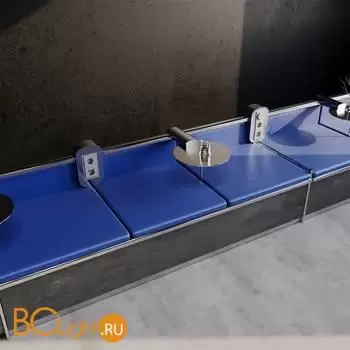 Рамка стеклянная VOLTUM S70 на 3 поста, (сталь, стекло) VLS110305 - Фото 3