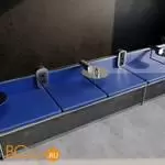 Рамка стеклянная VOLTUM S70 на 3 поста, (черный,стекло) VLS110308 - Фото 3