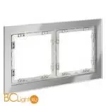 Рамка стеклянная VOLTUM S70 на 2 поста, (сталь, стекло) VLS110205 - Фото 1