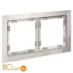 Рамка стеклянная VOLTUM S70 на 2 поста, (кашемир, стекло) VLS110203 - Фото 1