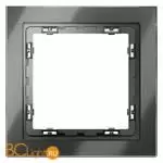 Рамка стеклянная VOLTUM S70 на 1 пост, (титан, стекло) VLS110106