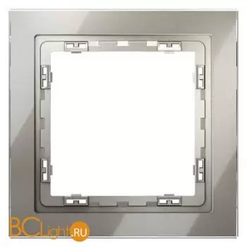 Рамка стеклянная VOLTUM S70 на 1 пост, (шелк, стекло) VLS110104