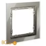 Рамка стеклянная VOLTUM S70 на 1 пост, (шелк, стекло) VLS110104 - Фото 1