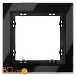 Рамка стеклянная VOLTUM S70 на 1 пост, (черный,стекло) VLS110108