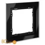 Рамка стеклянная VOLTUM S70 на 1 пост, (черный,стекло) VLS110108 - Фото 1