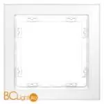 Рамка стеклянная VOLTUM S70 на 1 пост, (белый,матовый,стекло) VLS110102