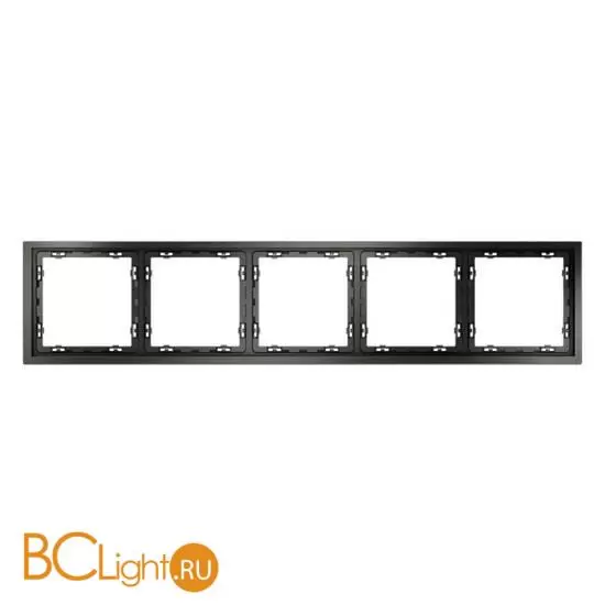 Рамка пластиковая VOLTUM S70 на 5 постов, (титан) VLS100506