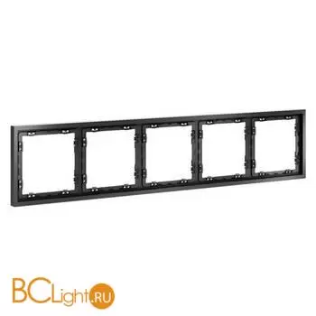 Рамка пластиковая VOLTUM S70 на 5 постов, (титан) VLS100506 - Фото 1