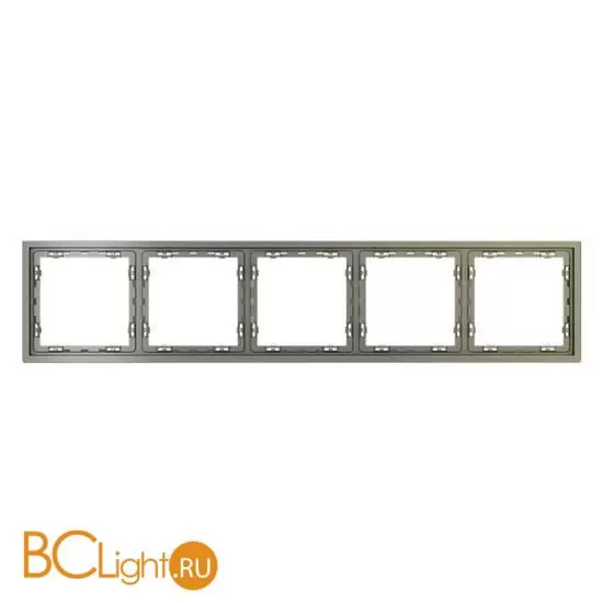 Рамка пластиковая VOLTUM S70 на 5 постов, (шелк) VLS100504