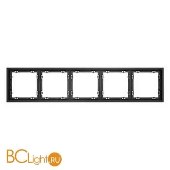 Рамка пластиковая VOLTUM S70 на 5 постов, (графит) VLS100507