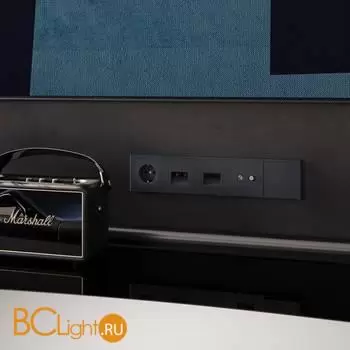 Рамка пластиковая VOLTUM S70 на 5 постов, (графит) VLS100507 - Фото 2