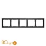 Рамка пластиковая VOLTUM S70 на 5 постов, (графит) VLS100507 - Фото 0
