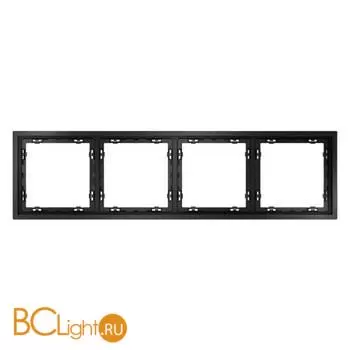 Рамка пластиковая VOLTUM S70 на 4 поста, (титан) VLS100406 - Фото 0