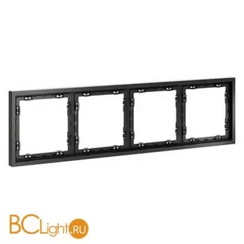 Рамка пластиковая VOLTUM S70 на 4 поста, (титан) VLS100406 - Фото 1