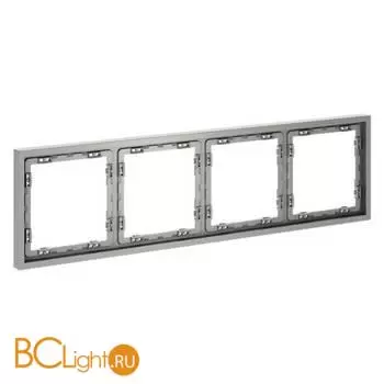 Рамка пластиковая VOLTUM S70 на 4 поста, (сталь) VLS100405 - Фото 1