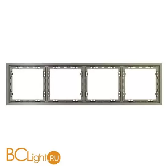 Рамка пластиковая VOLTUM S70 на 4 поста, (шелк) VLS100404