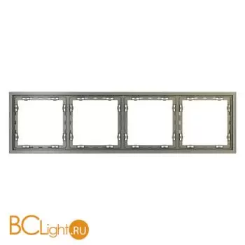 Рамка пластиковая VOLTUM S70 на 4 поста, (шелк) VLS100404